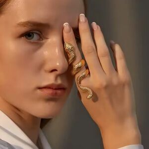 Serpenti Golden Mystic Snake Wrap Ring